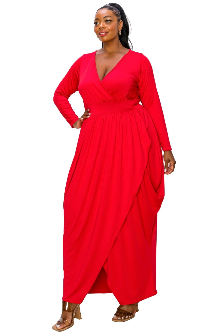 Clothing Penningtons | L I V D - Giuliana Tulip Hem Maxi Dress - Penningtons