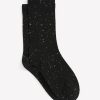 Accessories Penningtons | Black Nep Yarn Crew Socks