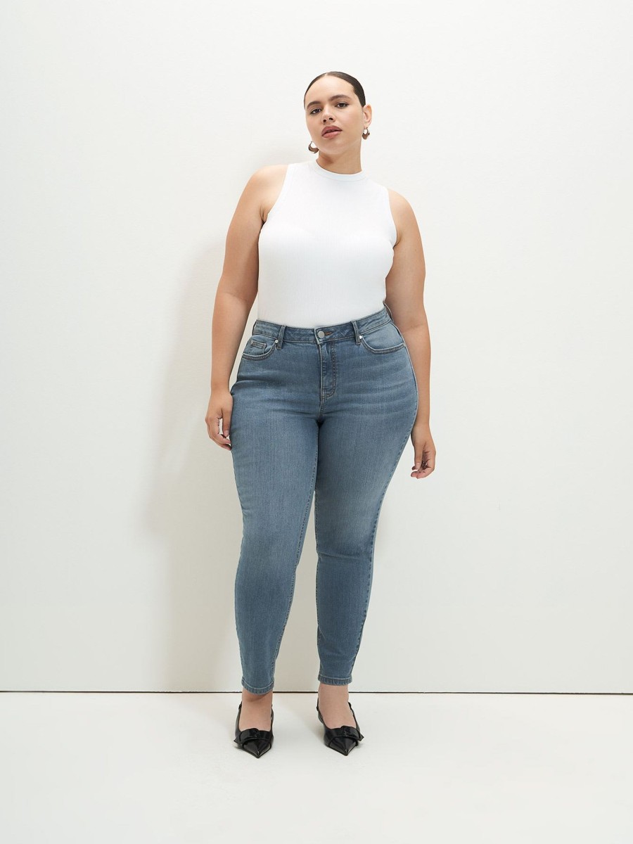 Addition Elle Penningtons Bottoms | Responsible, Skinny-Leg Jeans - Addition Elle