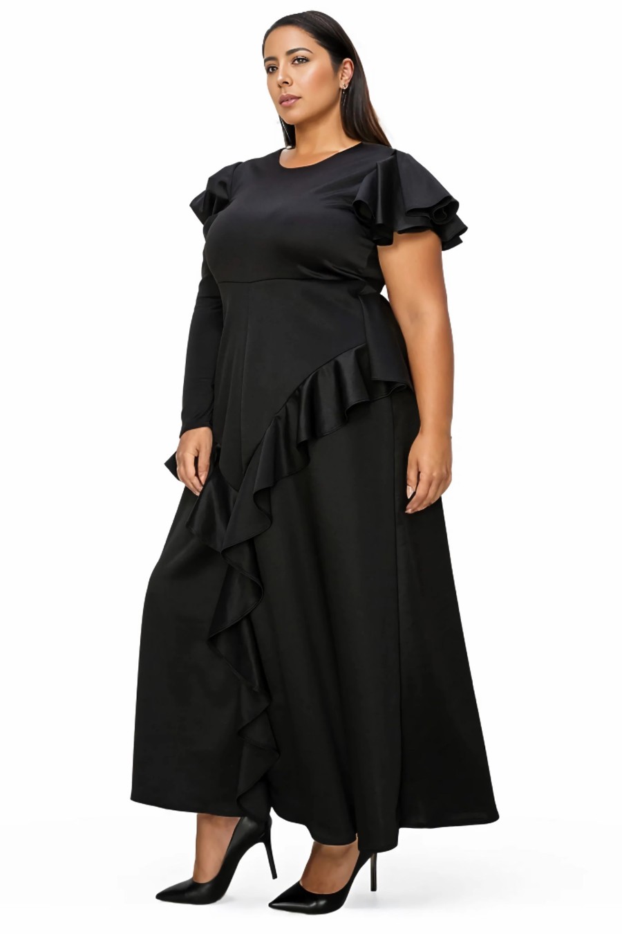 Clothing Penningtons | Vivienne Ruffled Maxi Dress - L I V D - Penningtons